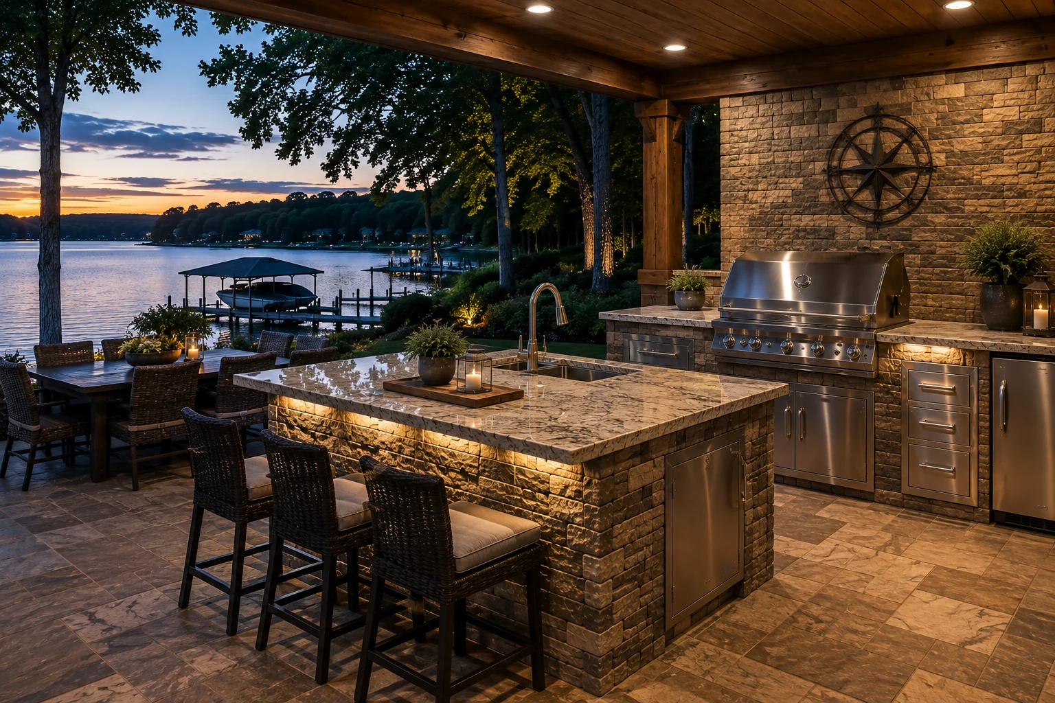 Covered outdoor entertaining inspiration
