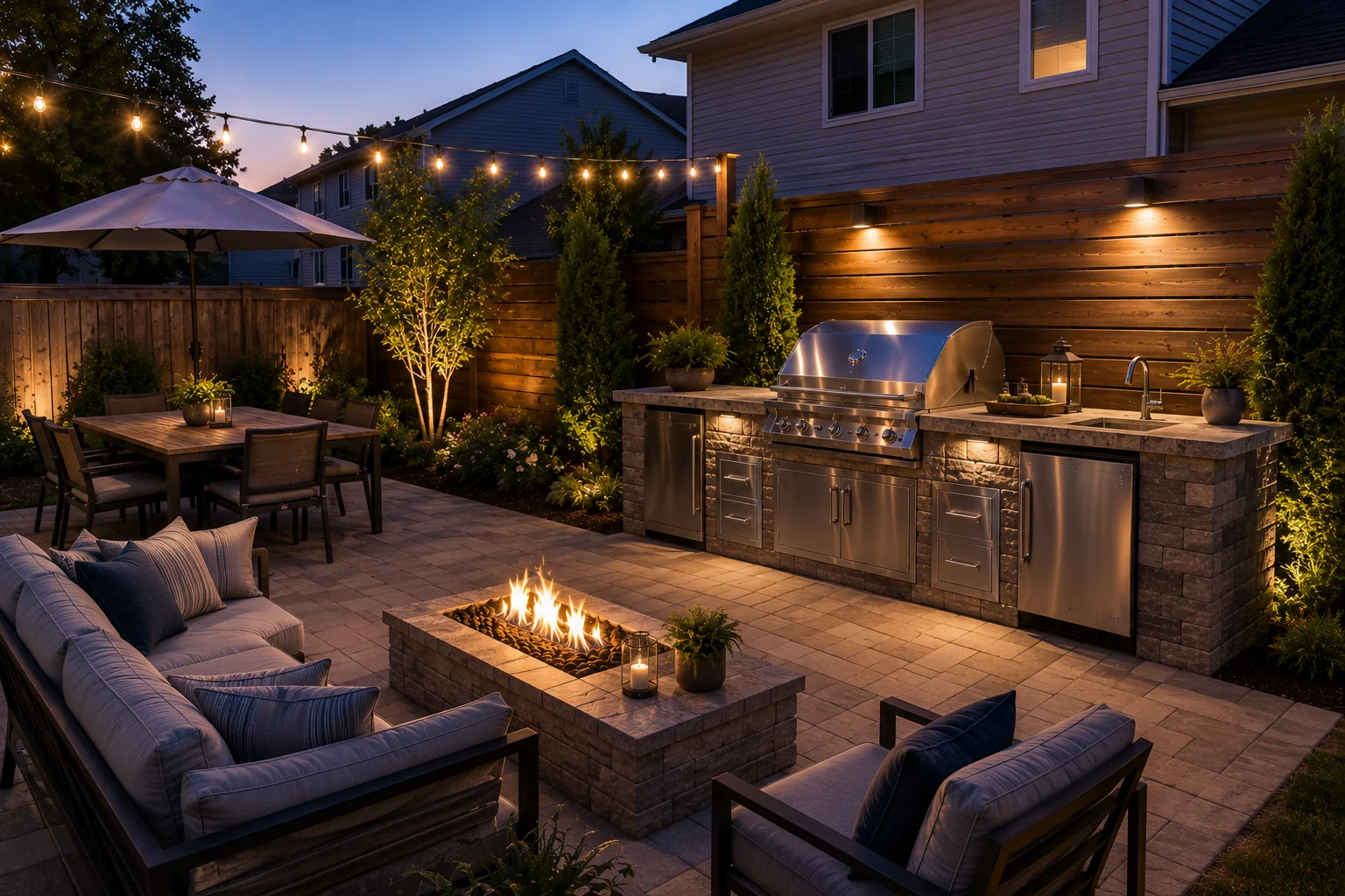 Covered outdoor entertaining inspiration