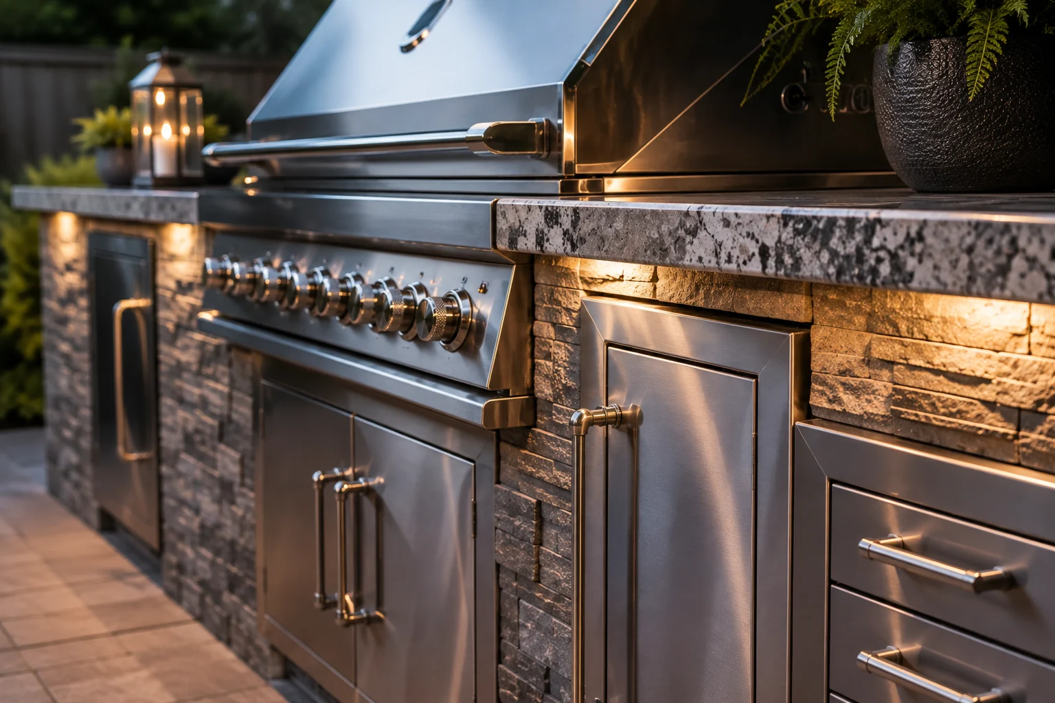 Covered pavilion kitchen idea